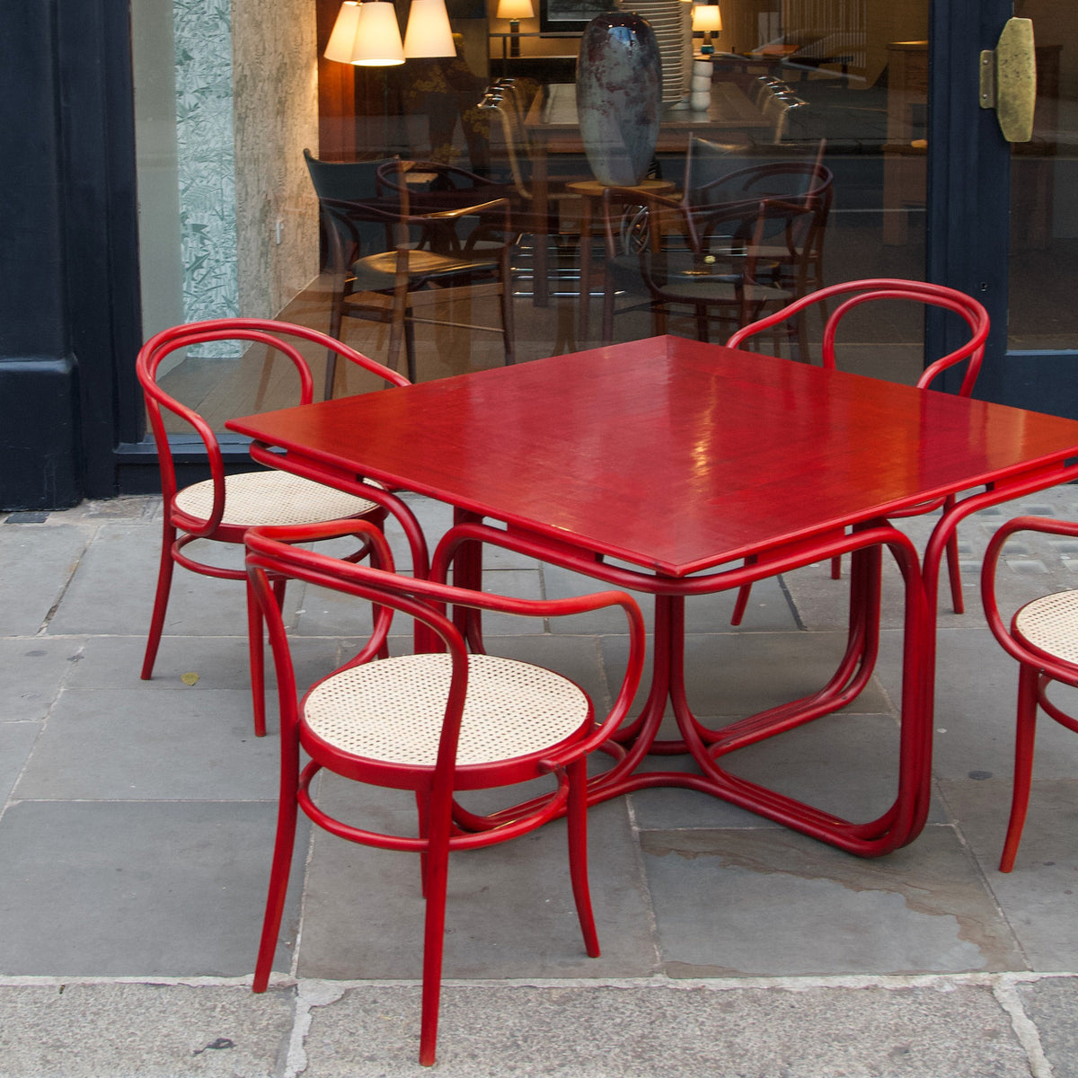 Bentwood Embassy Table & Four Chairs/ Jan Bočan
