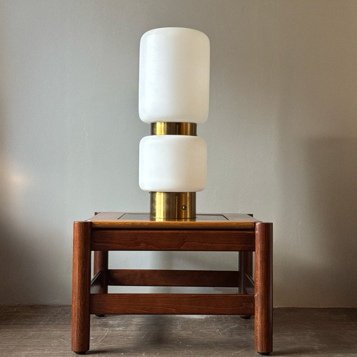 Square Coffee Table and Lamp / Hotel Praha, 1970s