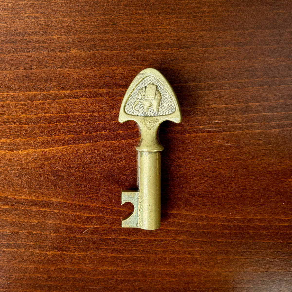 Brass Key Corkscrew / with Elephant / Carl Auböck II