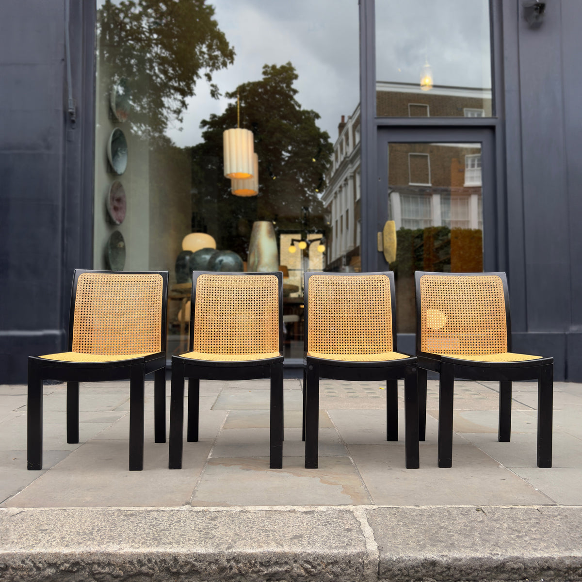 Set of 4/ No.3105 “Bankstuhl” Chairs/ Willy Guhl, 1959