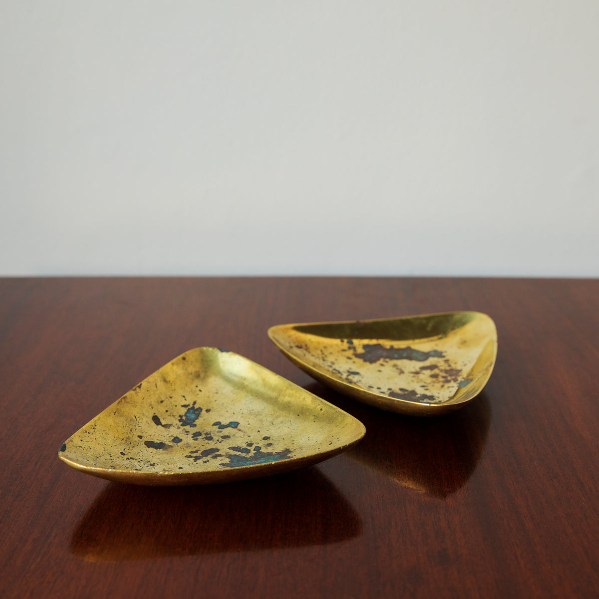 Rare Triangular Dish / Carl Auböck II/ #3844