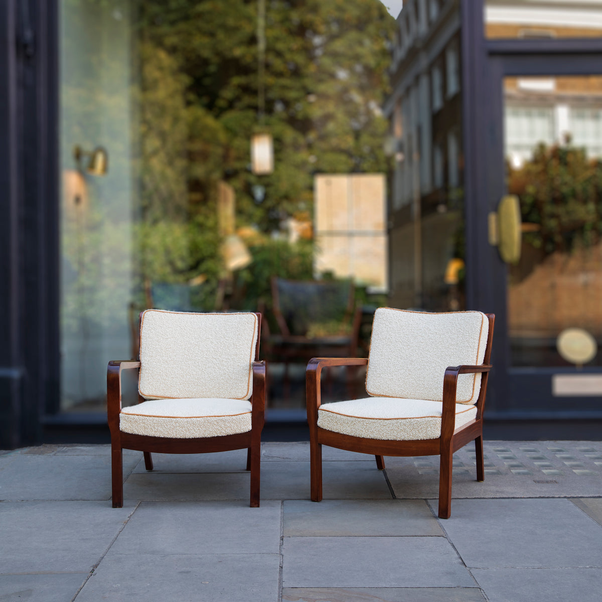 Pair of Mahogany Armchairs / Tove & Edvard Kindt-Larsen, Circa 1935