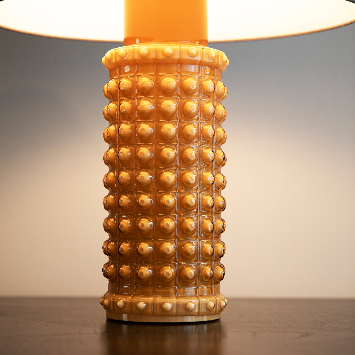 Textured Glass Lamp / Helena Tynell, 1968