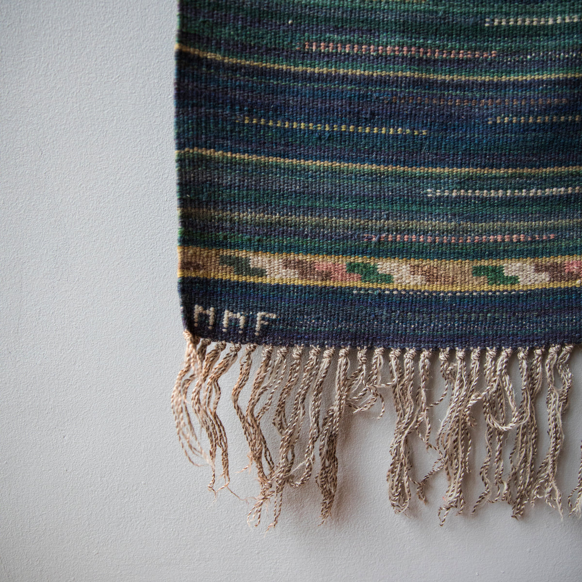 Large Lightweight Rug / Blue & Green / Märta Måås-Fjetterström