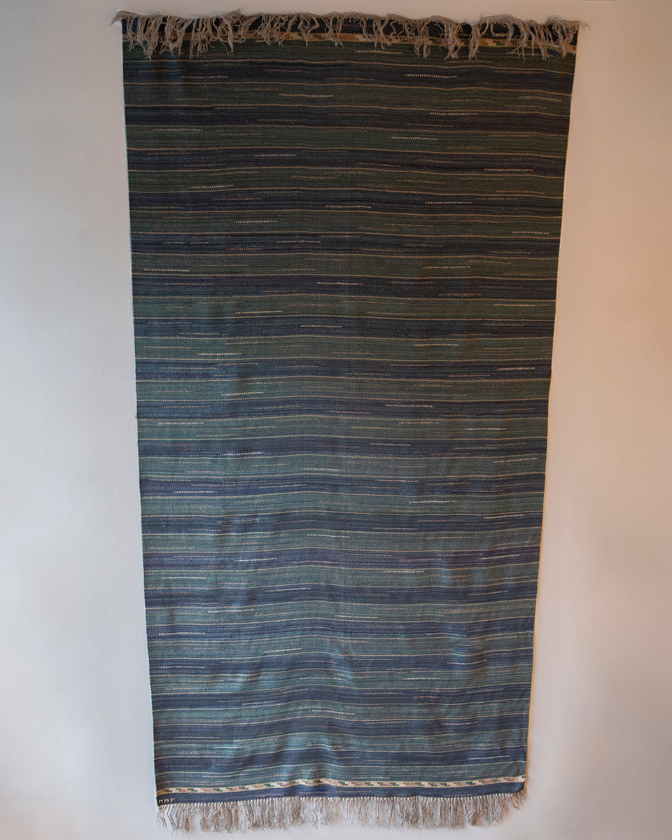 Large Lightweight Rug / Blue & Green / Märta Måås-Fjetterström