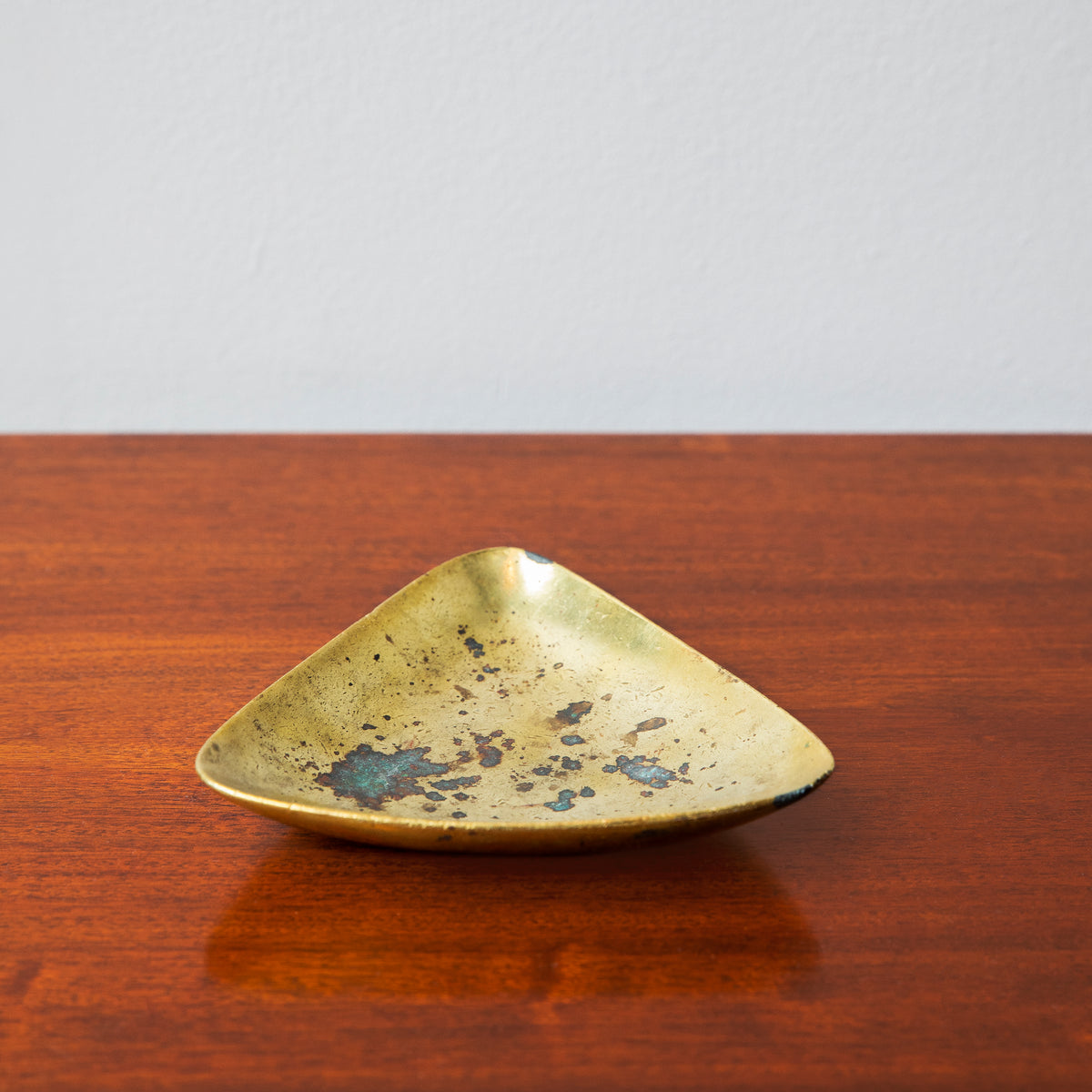 Rare Triangular Dish / Carl Auböck II/ #3844