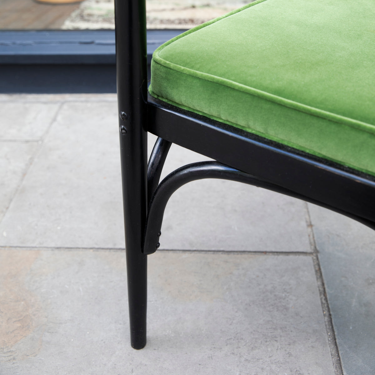 A Pair of Black Lacquered Bentwood Armchairs / J & J Kohn / Circa 1910