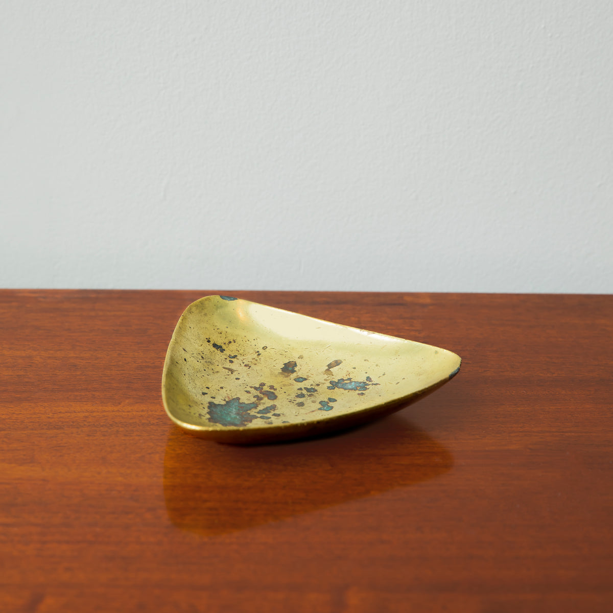 Rare Triangular Dish / Carl Auböck II/ #3844