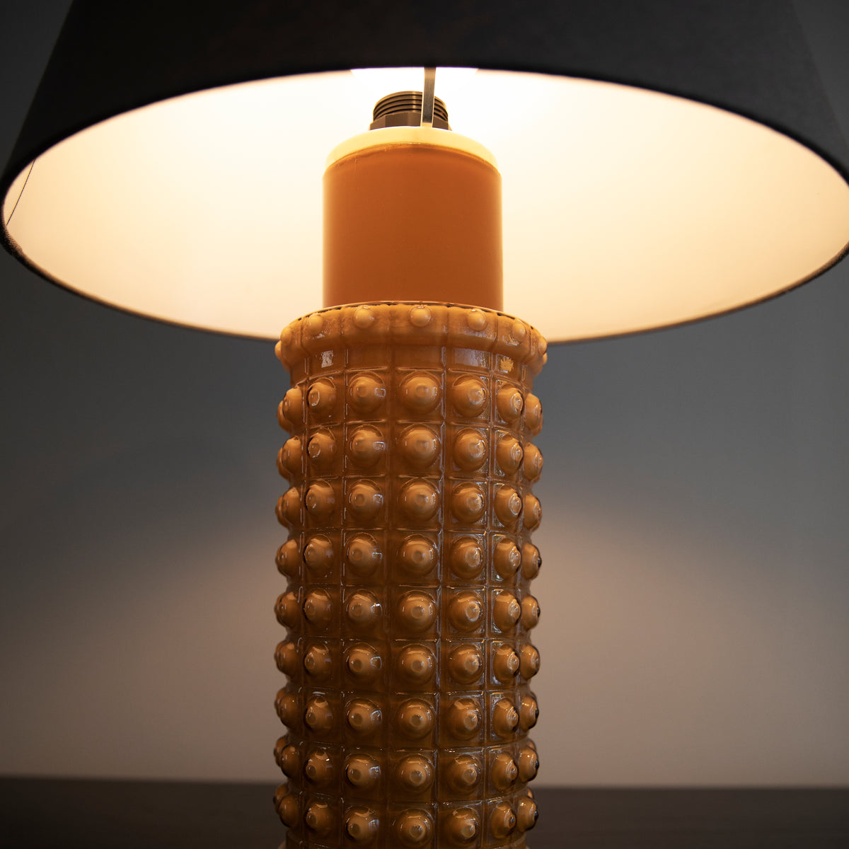 Textured Glass Lamp / Helena Tynell, 1968