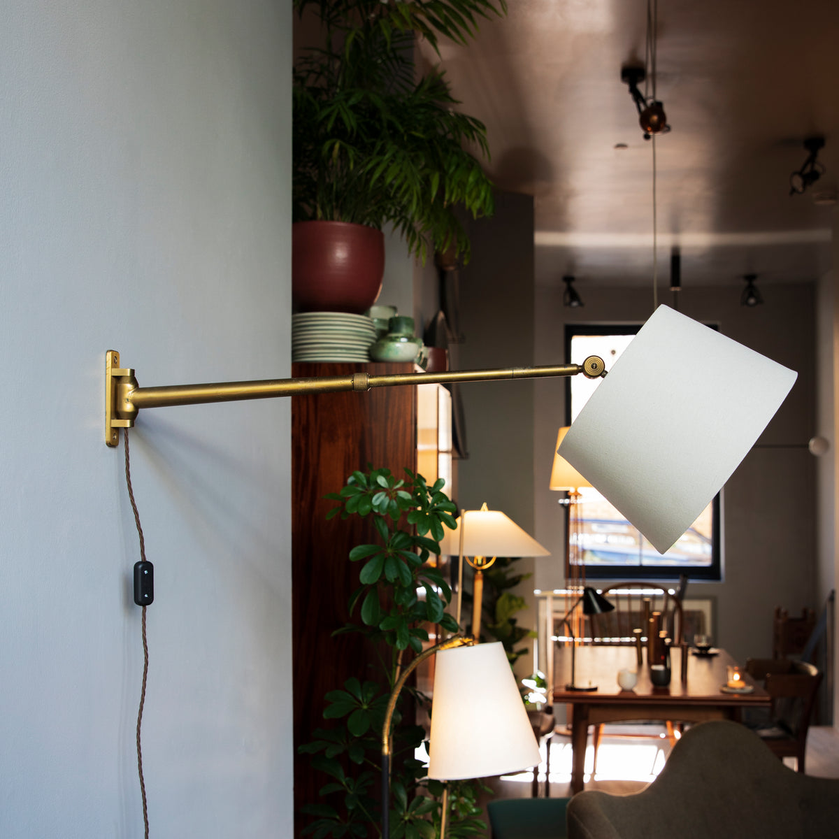 Chunky Articulated Wall Light / Denmark, 1950s