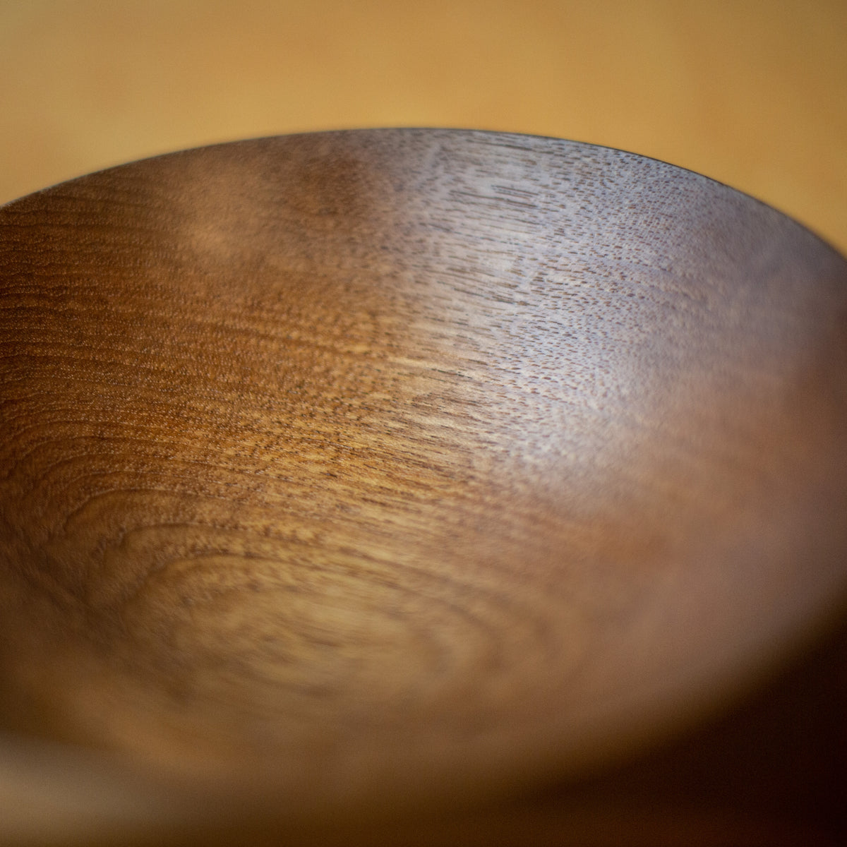 Geometrically Carved Teak Medium Bowl