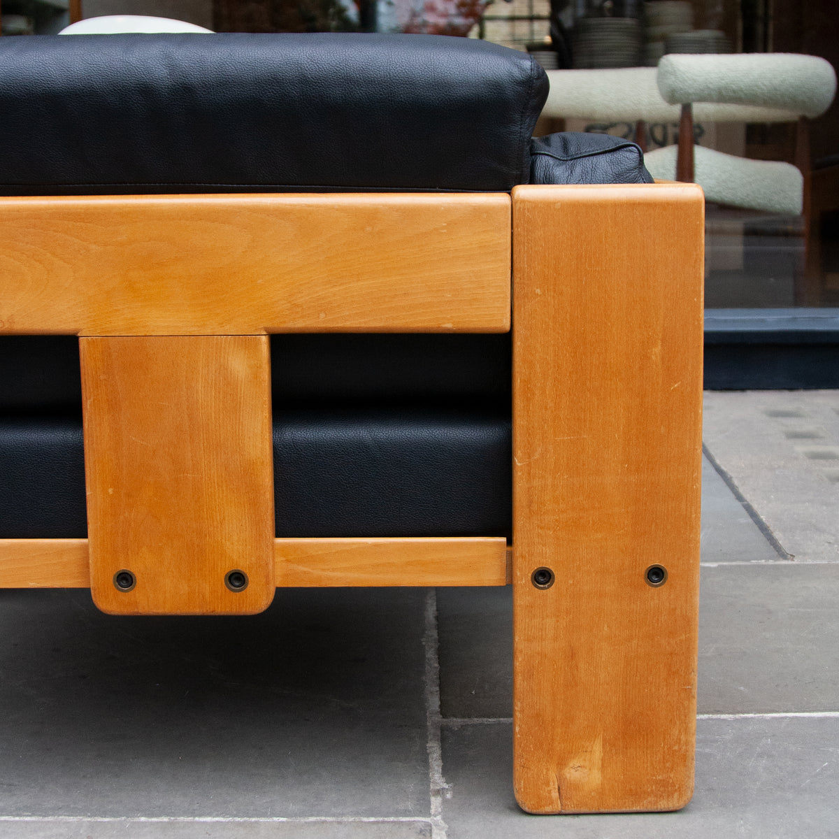 A Pair of Beech 'Bastiano' Lounge Chairs / Afra & Tobia Scarpa, 1960