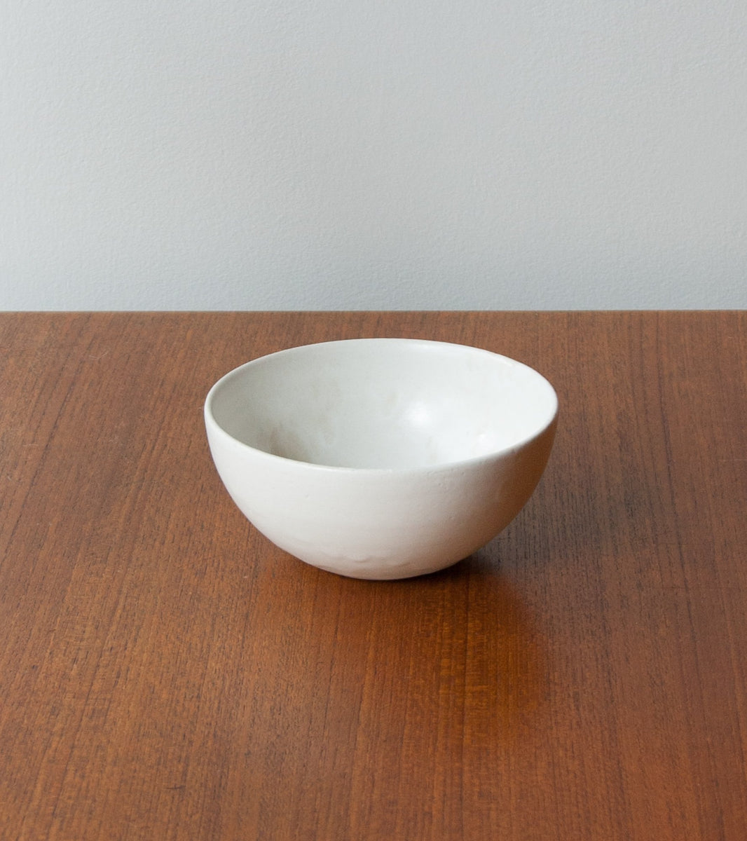Custom Deep BowlIvory White Glaze Kasper Würtz