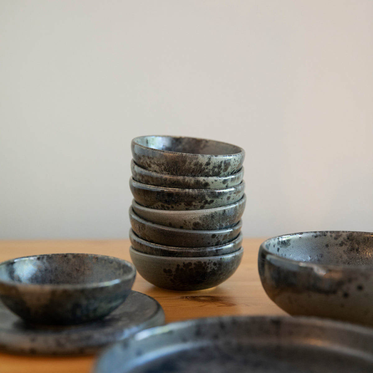 Bespoke Tiny Bowl / Black, Glaze E