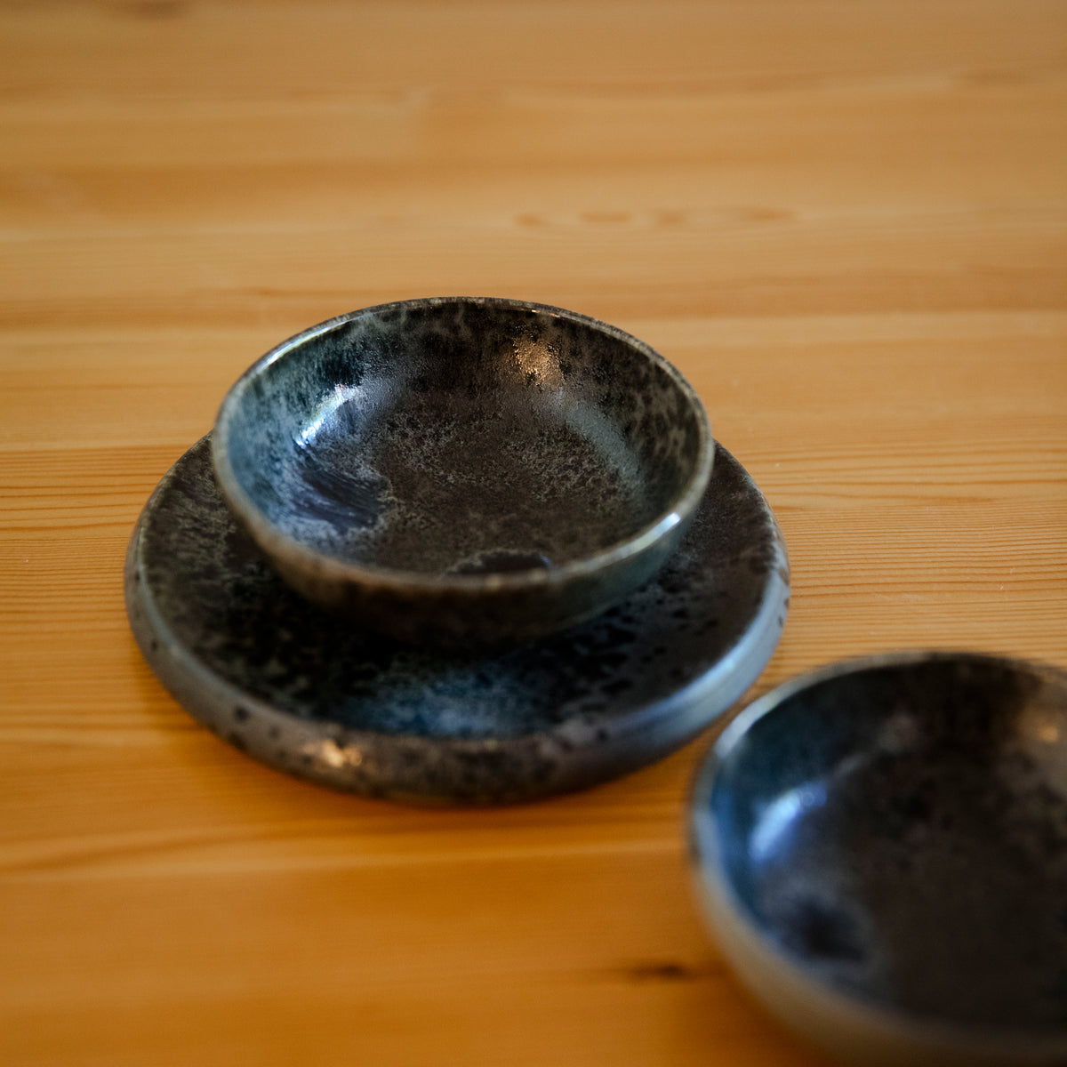 Bespoke Tiny Bowl / Black, Glaze E