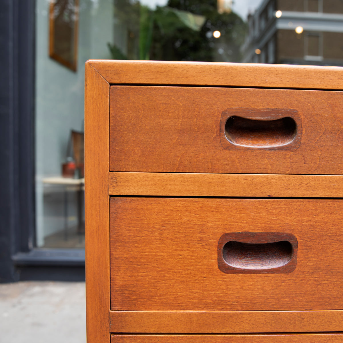 Elegant Beech Chest Of Drawers / Tove & Edvard Kindt-Larsen