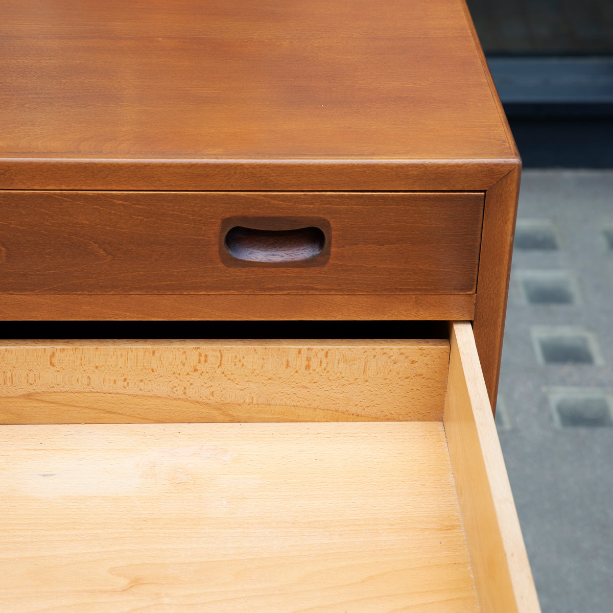 Elegant Beech Chest Of Drawers / Tove & Edvard Kindt-Larsen
