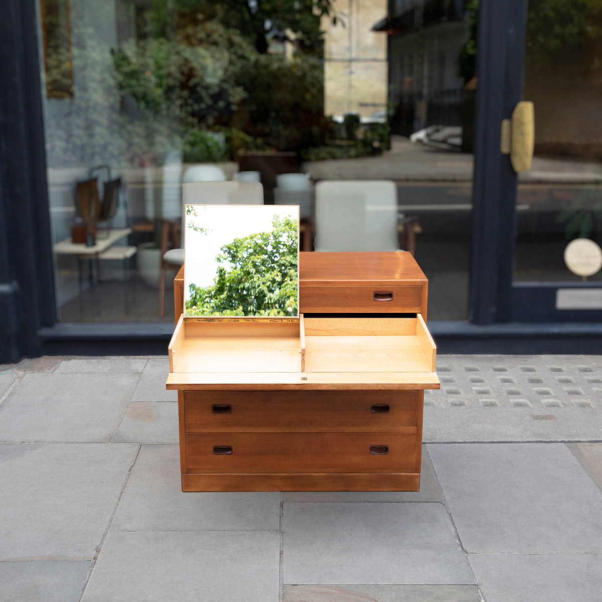 Elegant Beech Chest Of Drawers / Tove & Edvard Kindt-Larsen