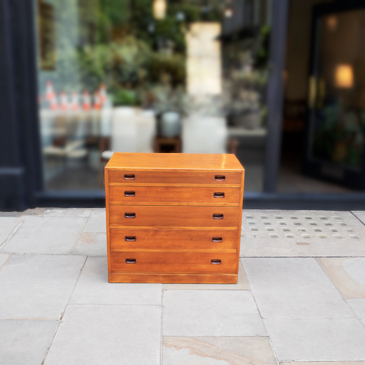 Elegant Beech Chest Of Drawers / Tove & Edvard Kindt-Larsen