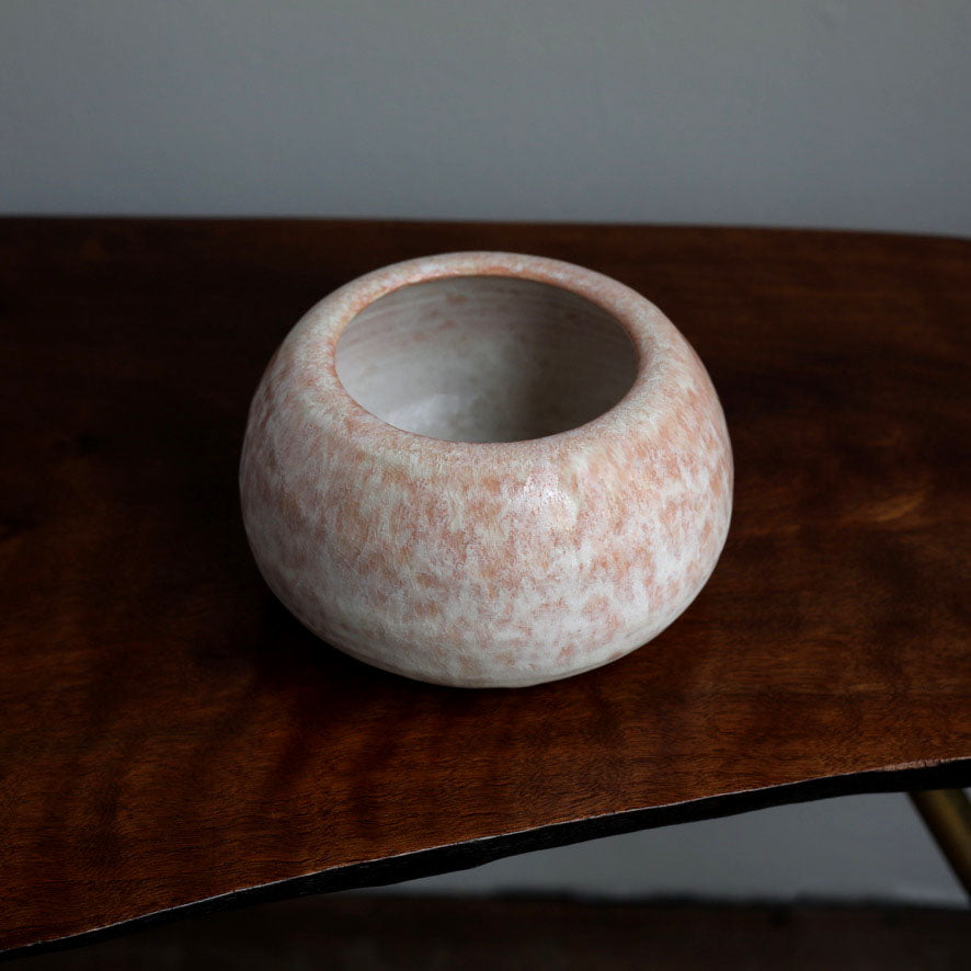 Small Urchin Shaped Pot / Dusty Pink Glaze