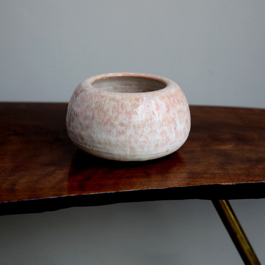 Small Urchin Shaped Pot / Dusty Pink Glaze