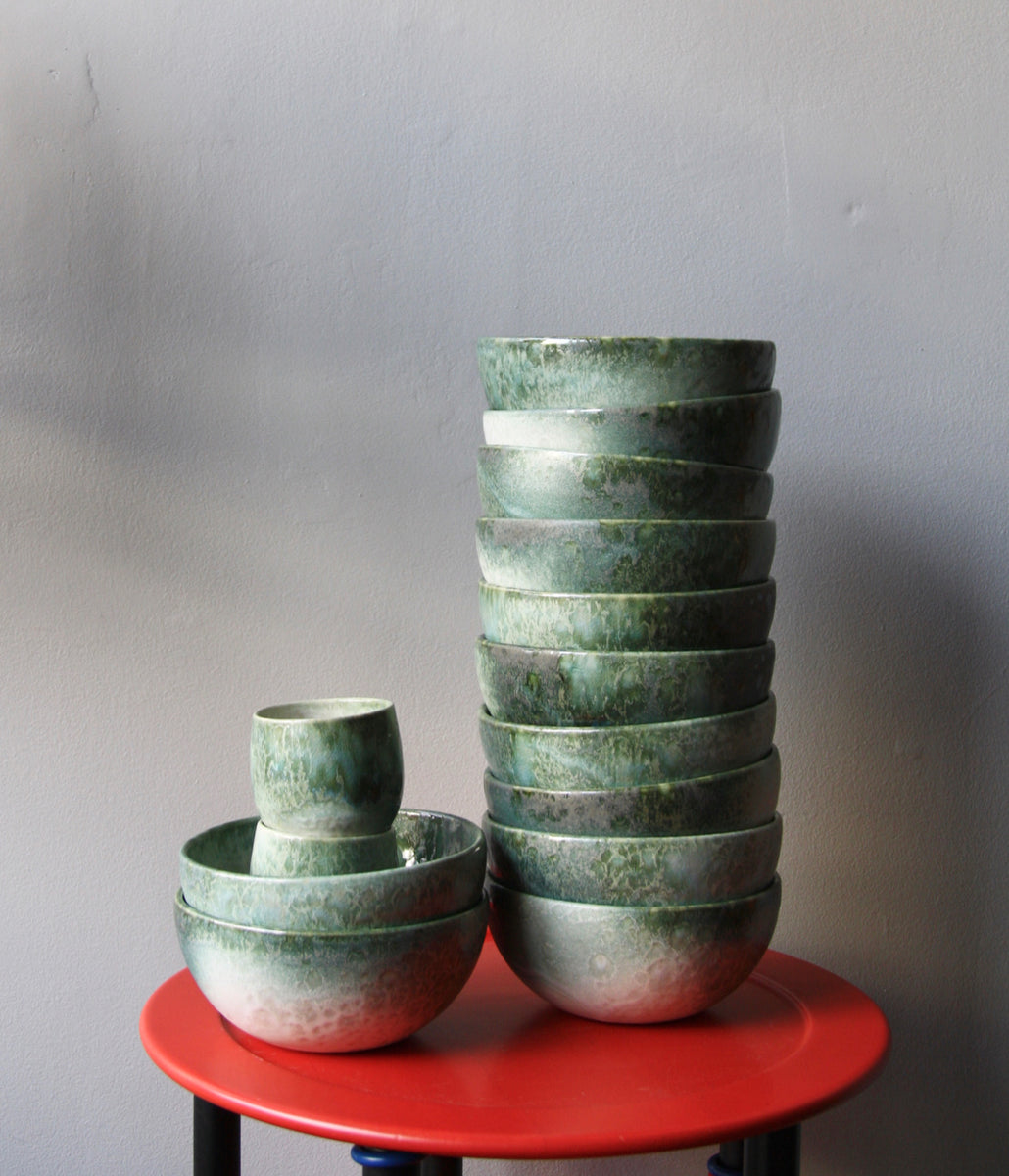Medium Deep Bowl / Green / Shape #10