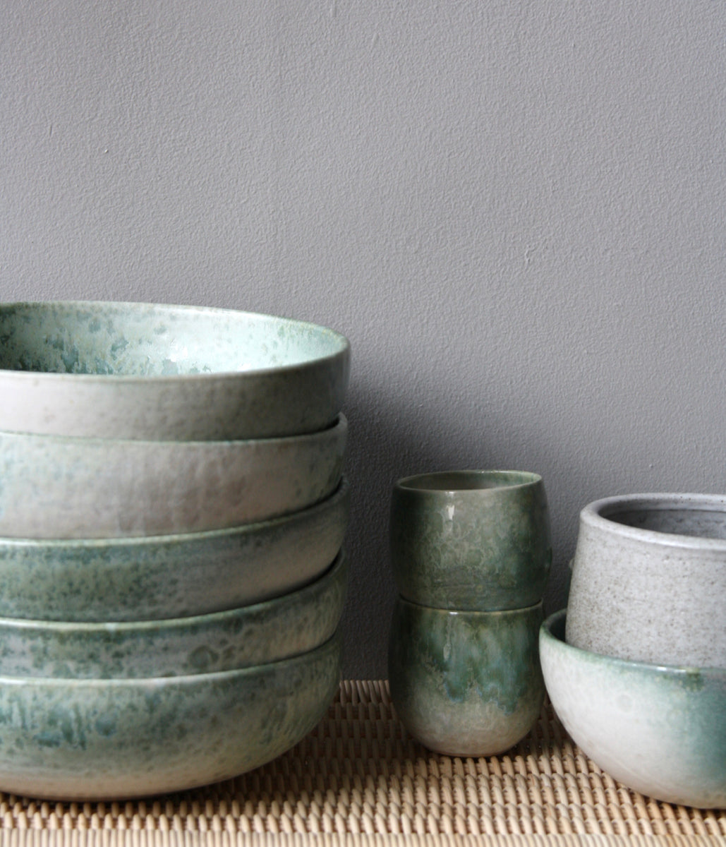Serving Bowl / Green / Shape #14