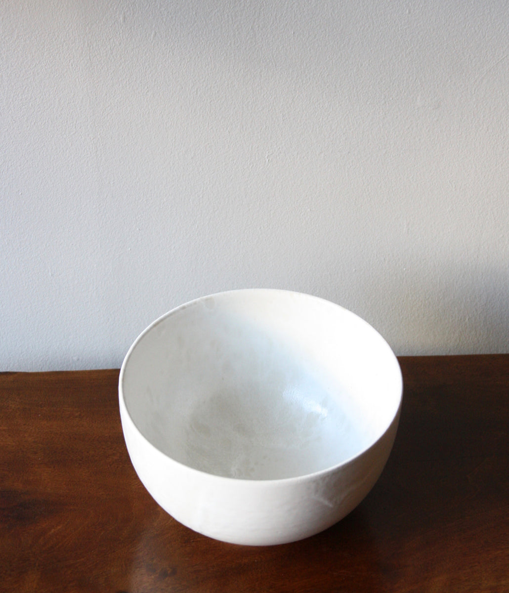 Large Deep Bowl / Ivory Glaze / Shape #12, Glaze I