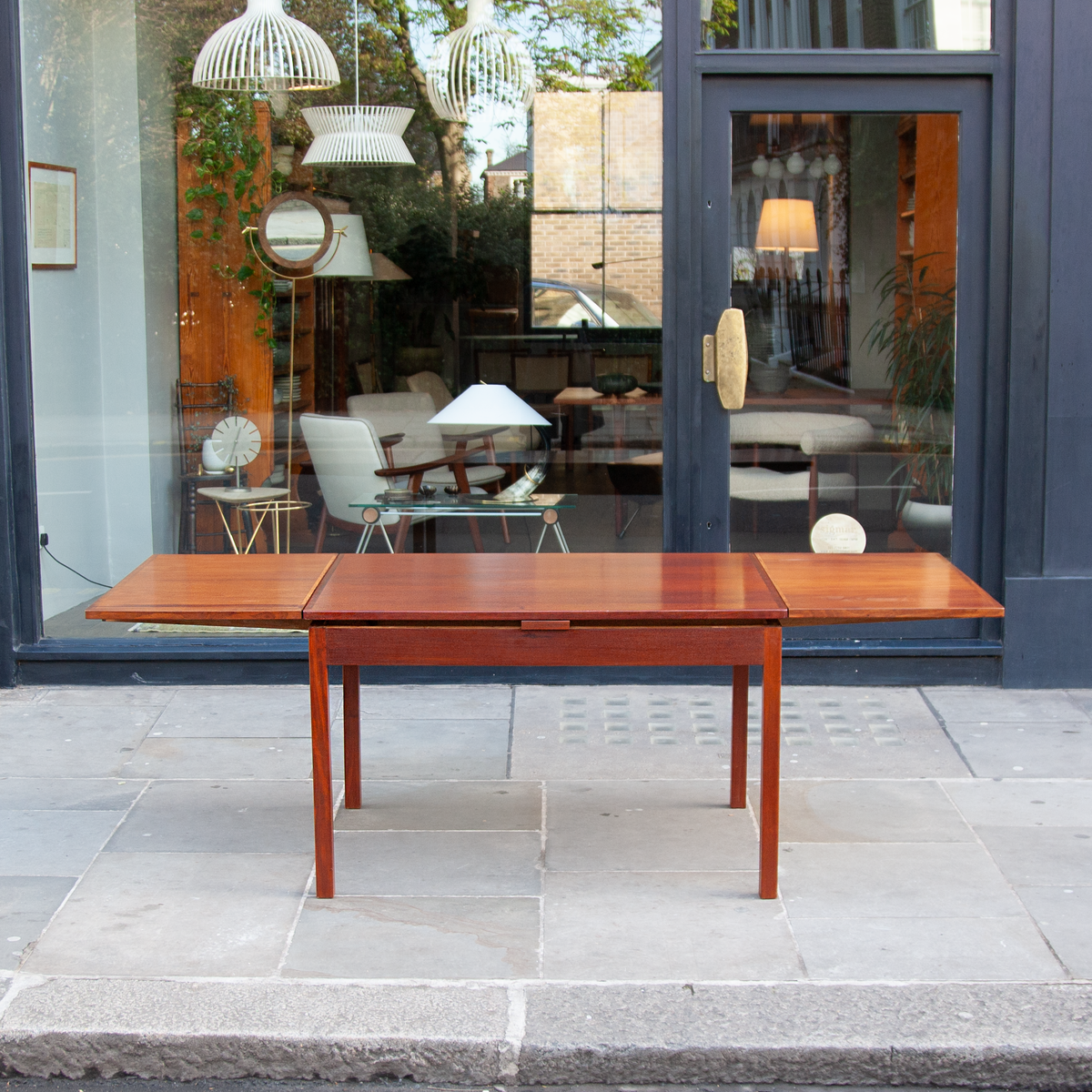 Cuban Mahogany Dining Table & Set of Six Chairs / Tove & Edvard Kindt-Larsen, 1930s