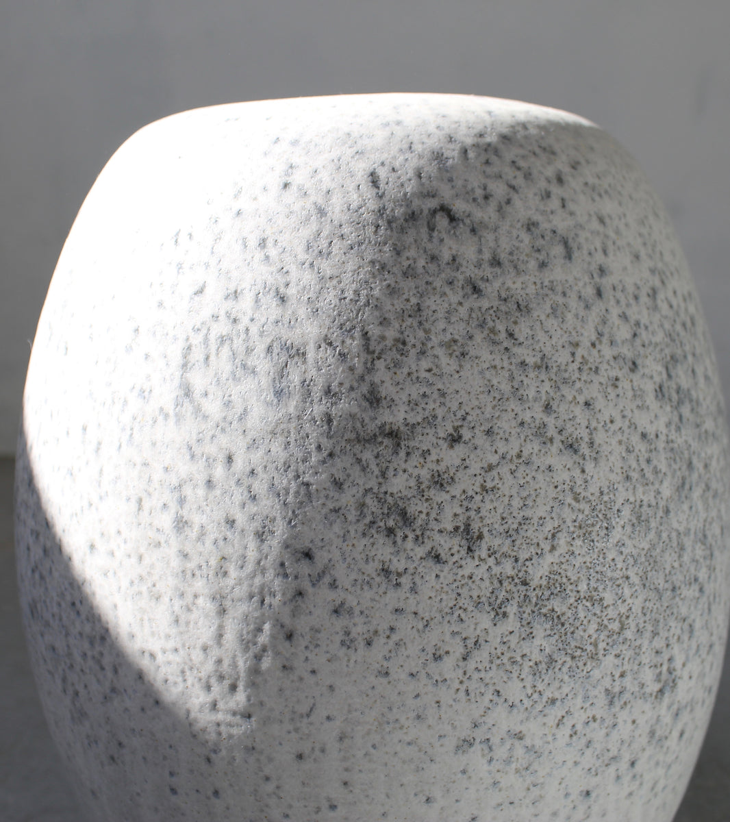Large Bulbous Vase <br> Stone Blue Glaze
