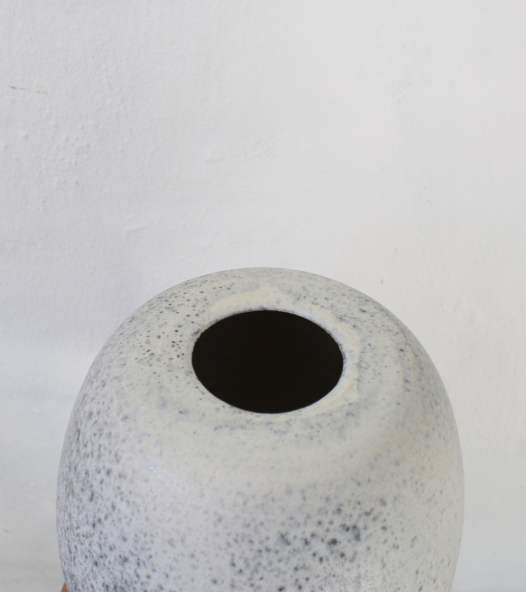 Large Bulbous Vase <br> Stone Blue Glaze