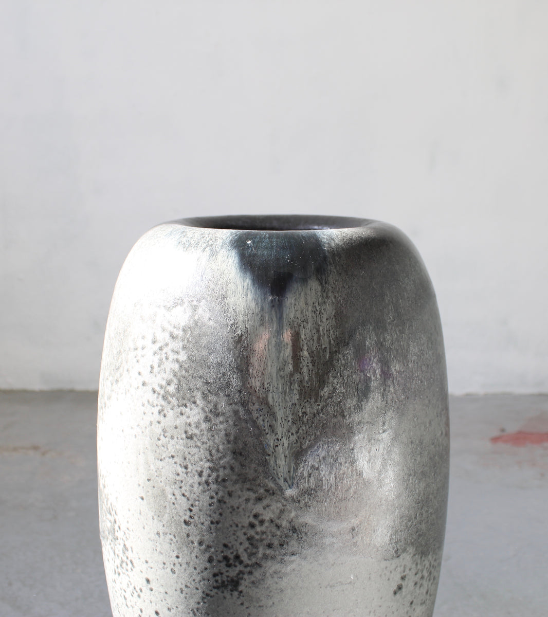 Very Large Ovoid Vase <br> Black Glaze