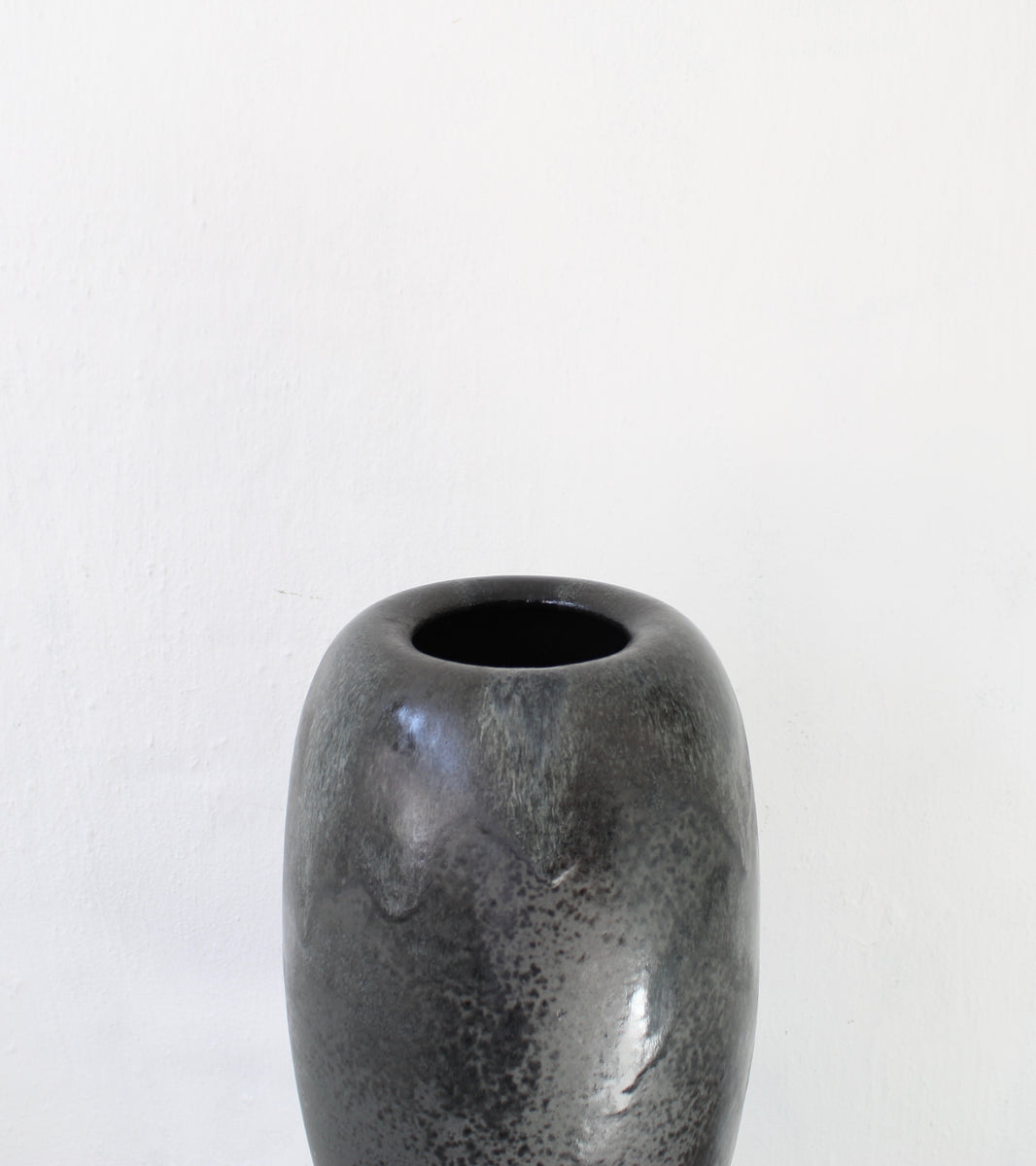 Very Large Ovoid Vase <br> Black Glaze