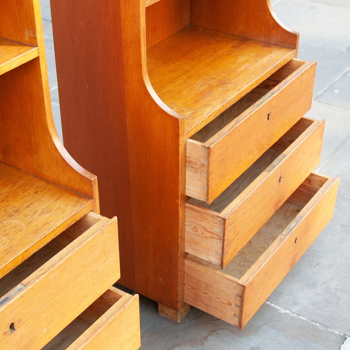Pair of Oak Bedside Cabinets / Rud Rasmussens Snedkerier / Demark, 1930s