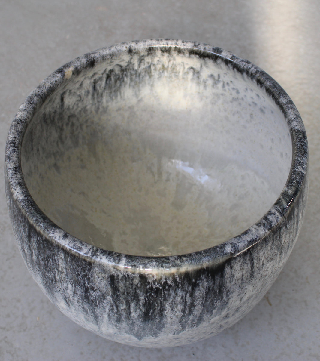 Big Bell Shaped Planter / Blue Glaze