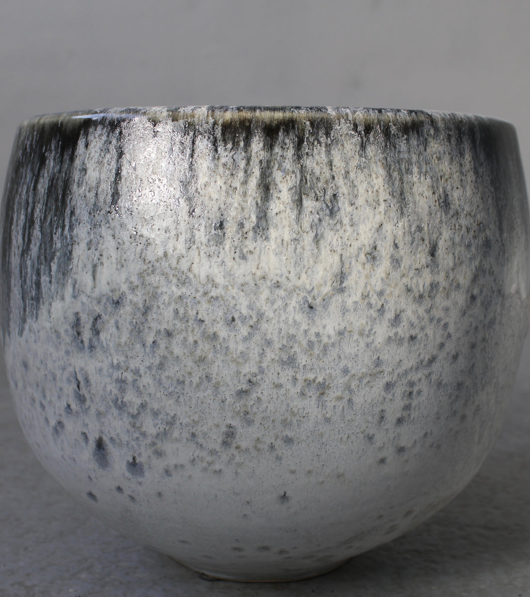 Big Bell Shaped Planter / Blue Glaze