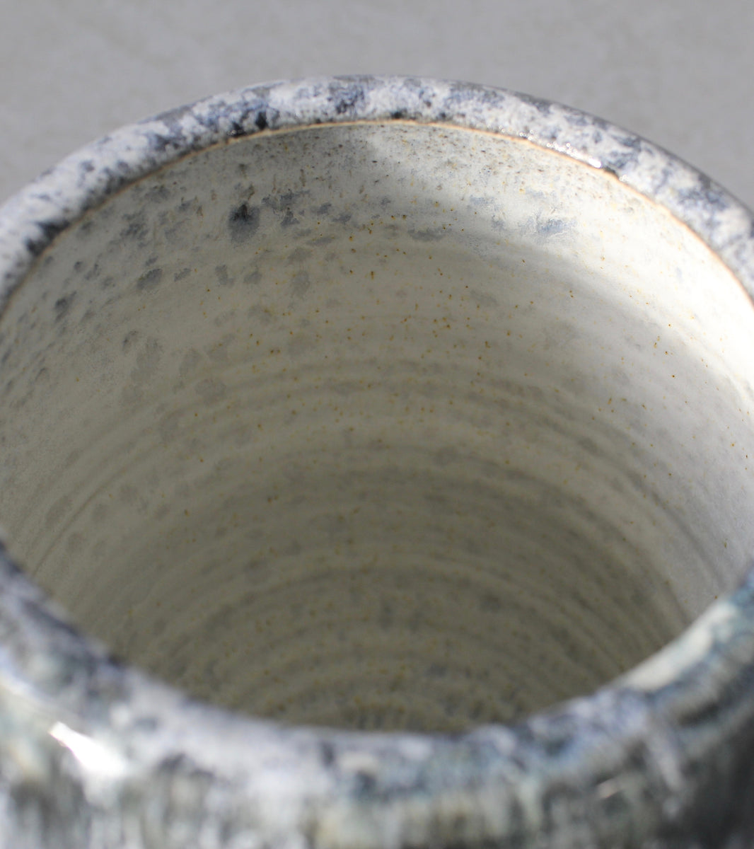 Tall Ovoid Vase <br> Deep Blue Glaze