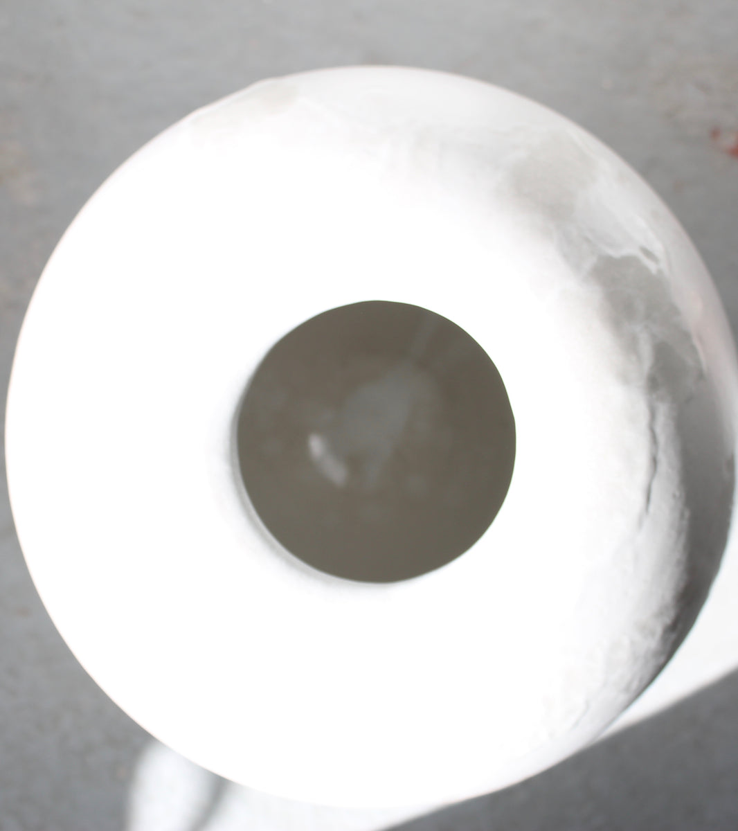 Very Large, Broad-Shouldered Baluster Vase <br>Ivory Glaze
