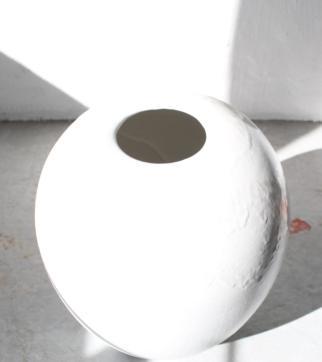 Very Large, Broad-Shouldered Baluster Vase <br>Ivory Glaze