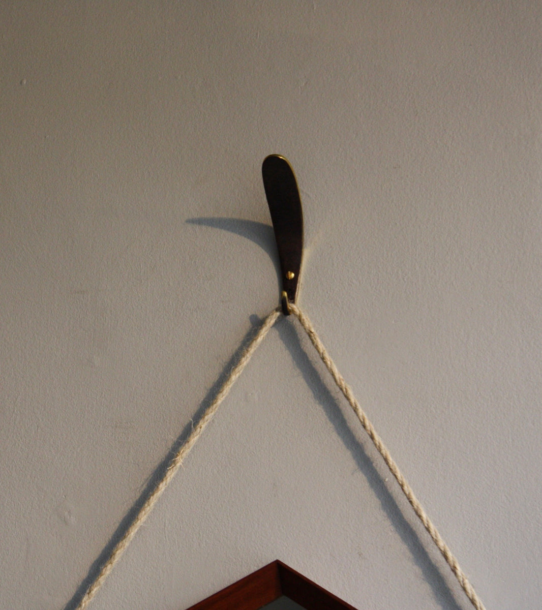 Hexagonal Teak Mirror, / Denmark, C. 1950