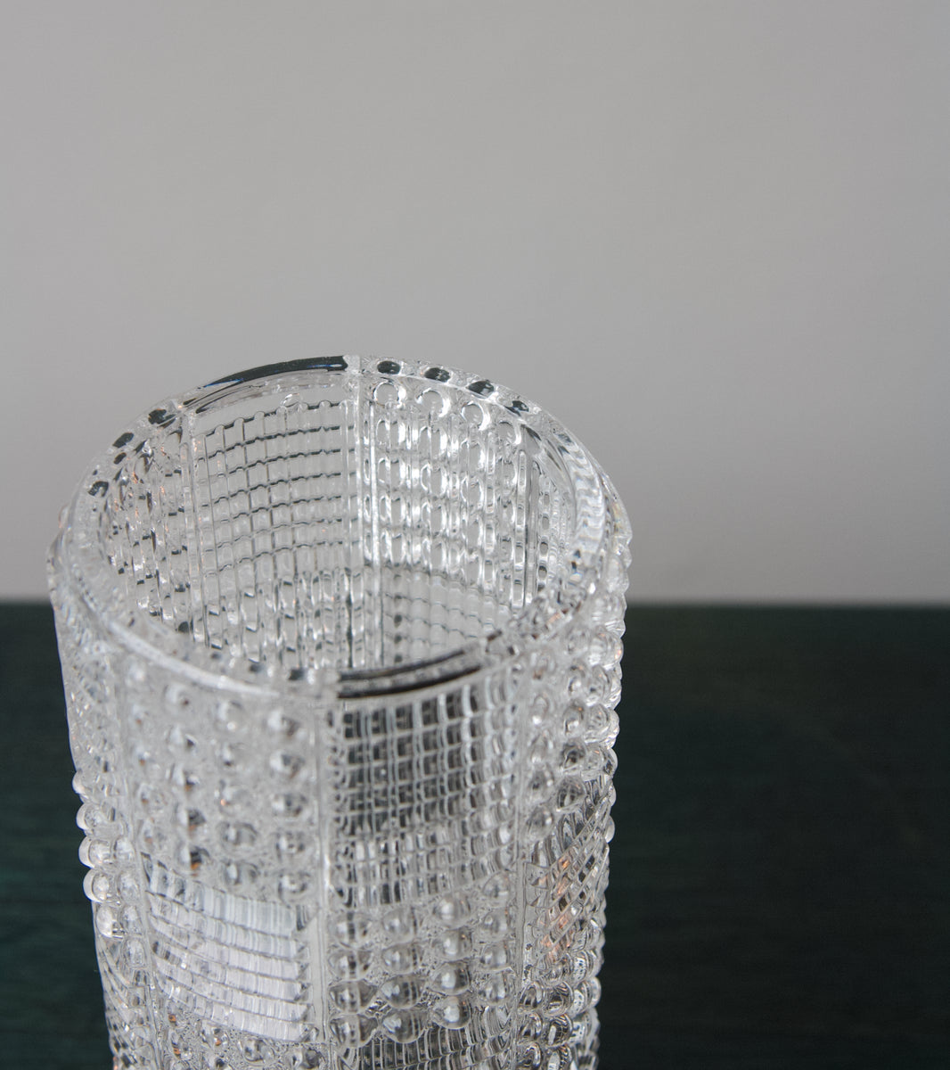 1960s Soviet Textured Glass Table Lamp