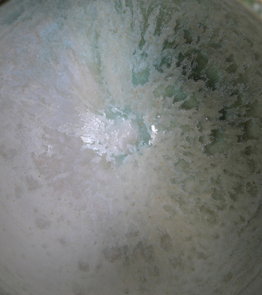 Eastern Shape Bell Planter <br> Green Glaze