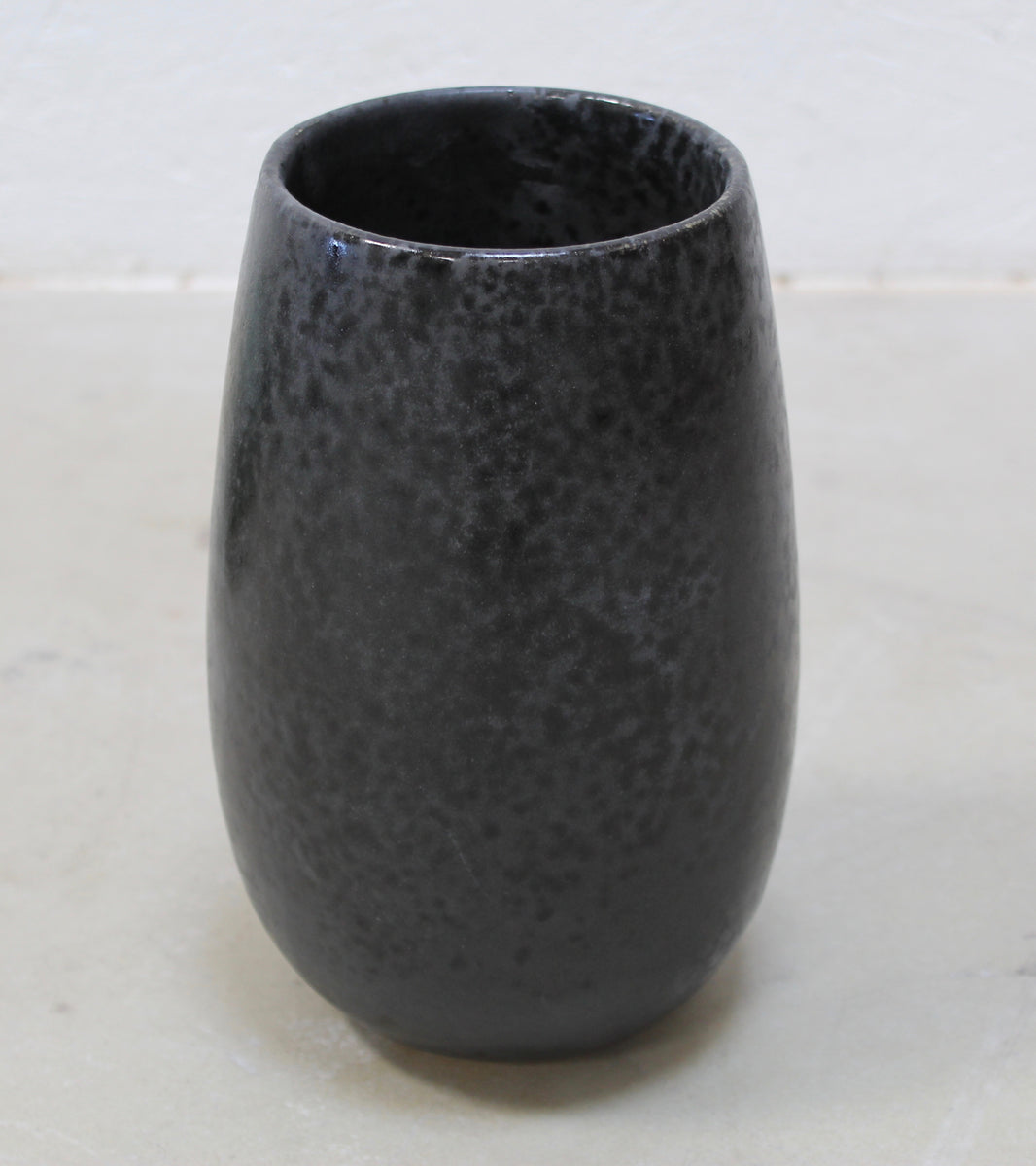 Tapering Cone Vase <br> Black Glaze