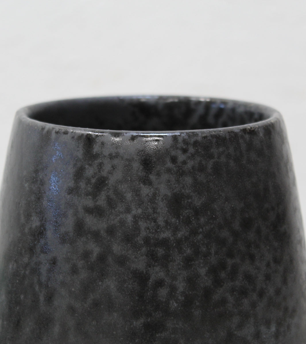 Tapering Cone Vase <br> Black Glaze