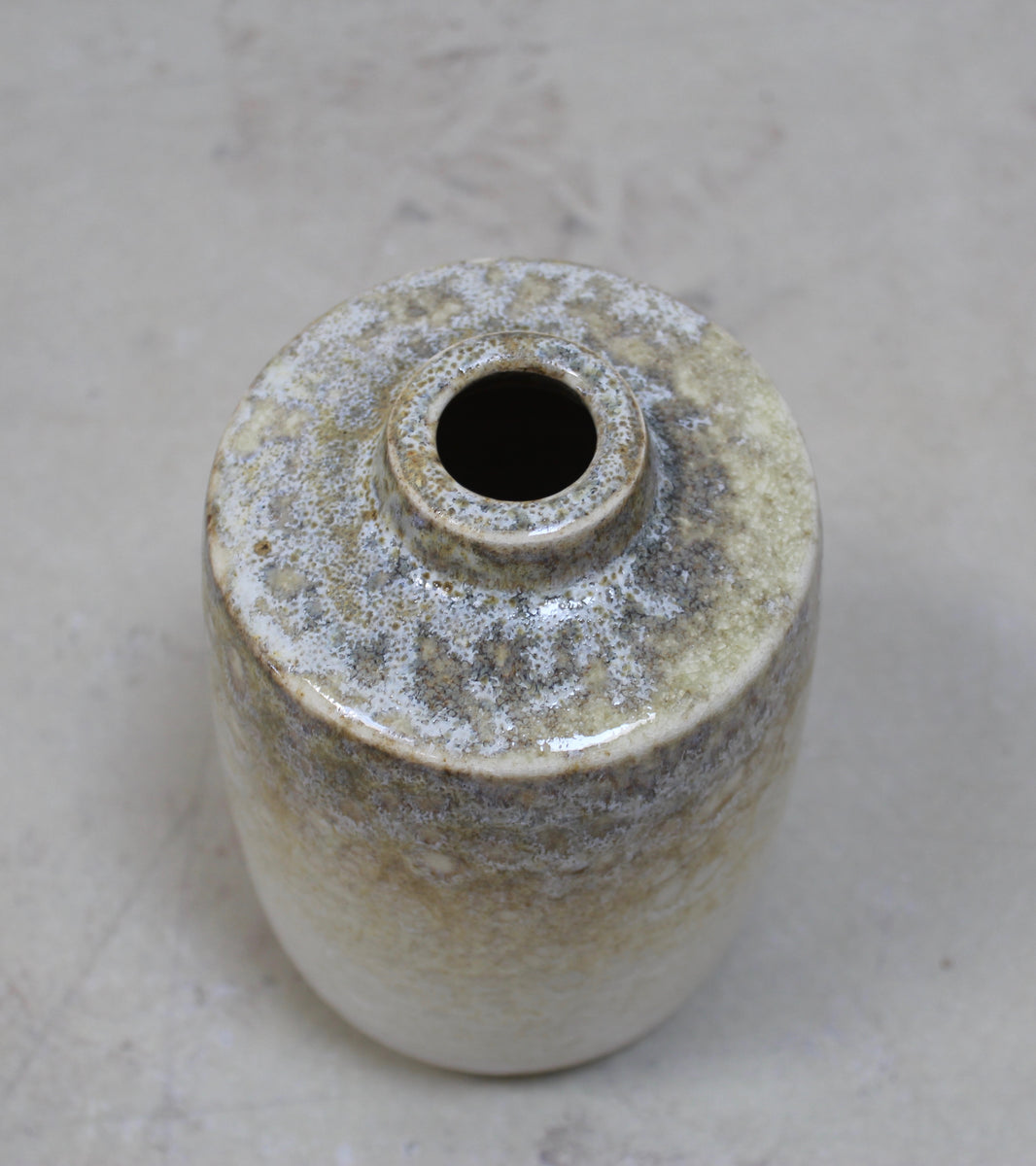 Tall Bottle Vase / Sand Glaze