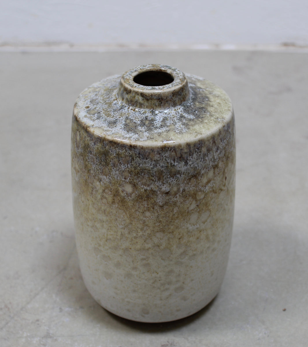 Tall Bottle Vase / Sand Glaze