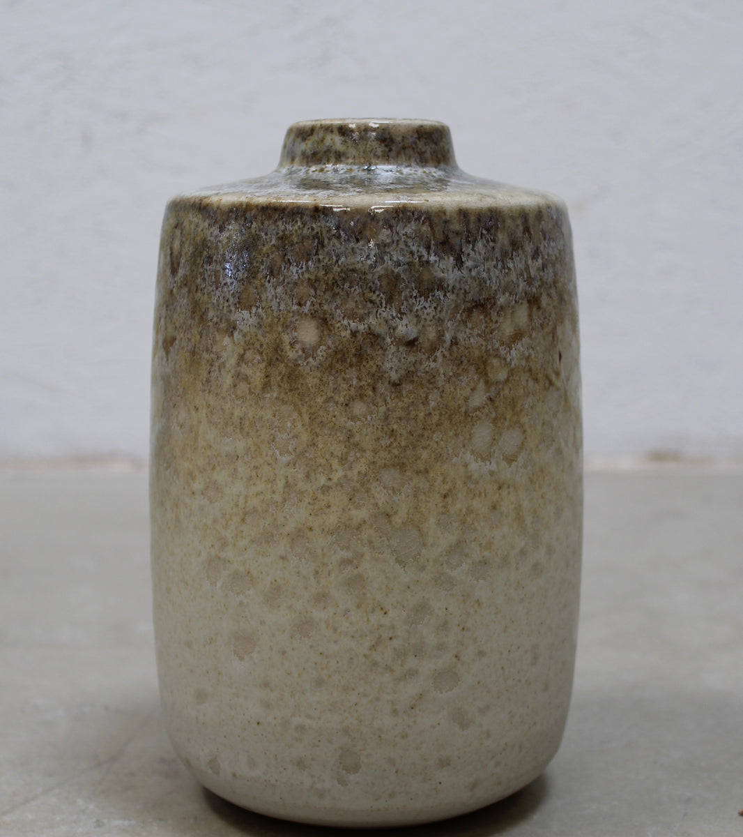 Tall Bottle Vase / Sand Glaze