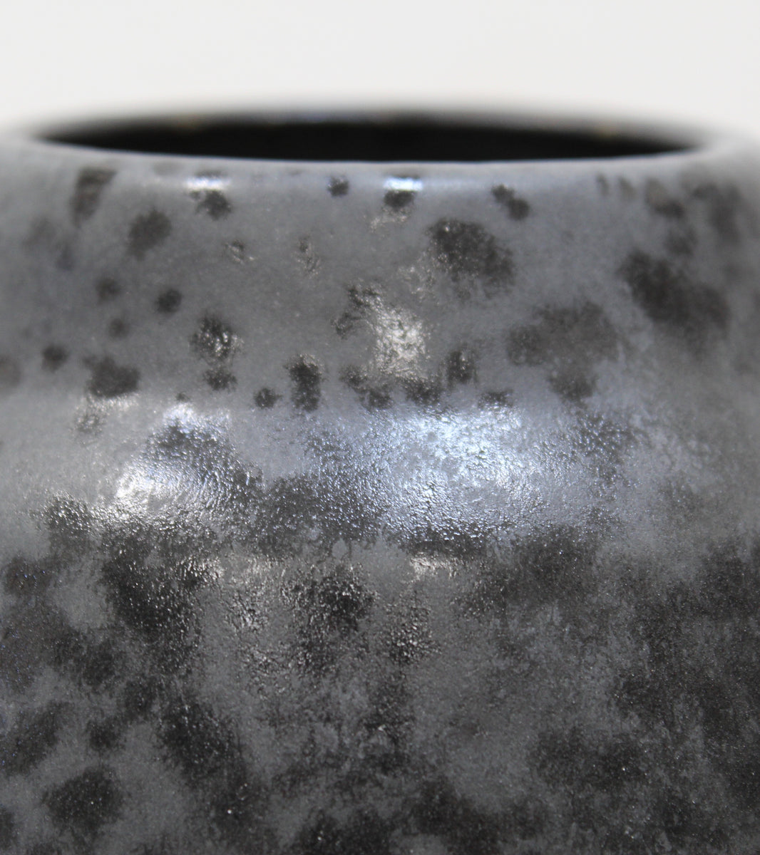 Tall Gundiga Shaped Vase <br> Black Glaze