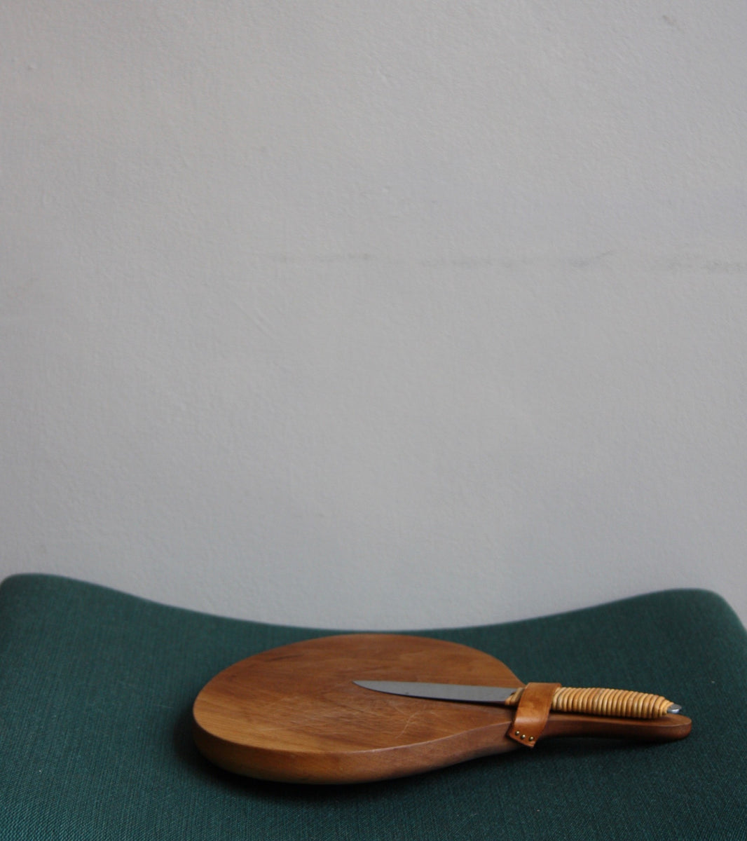 Cutting Board & Knife Set / #4363B/ Carl Auböck, C. 1950