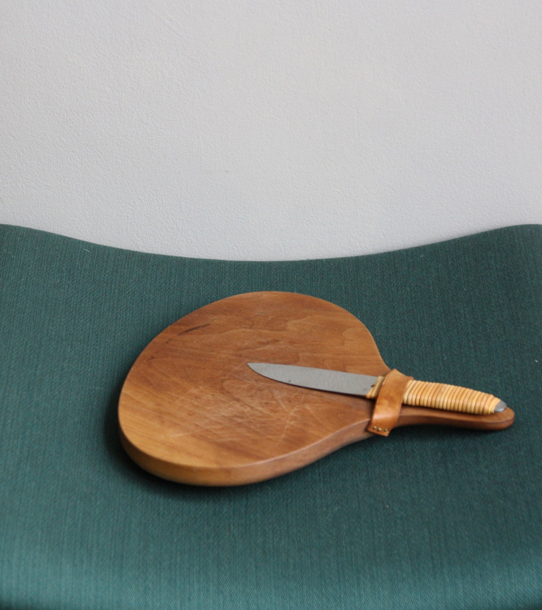 Cutting Board & Knife Set / #4363B/ Carl Auböck, C. 1950